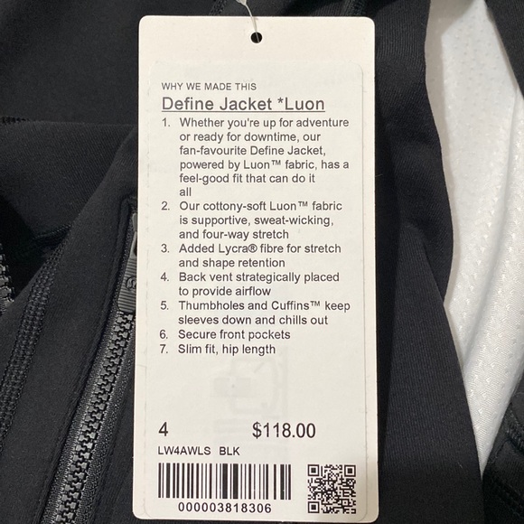 Lululemon Define Jacket Luon Black - Picture 2 of 9